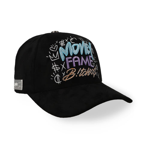 Gorra Aplomo Money Fame Bitches Negro Unitalla