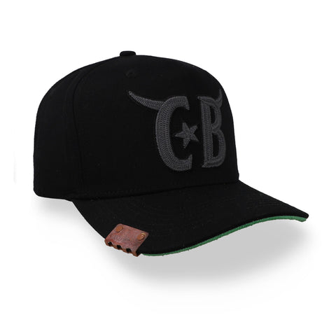 Gorra Cara Blanca CBR Cattleman Horns Negra Unitalla