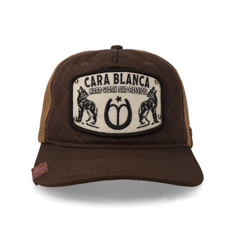 Gorra Cara Blanca Cattleman Bear Hardwork Unitalla