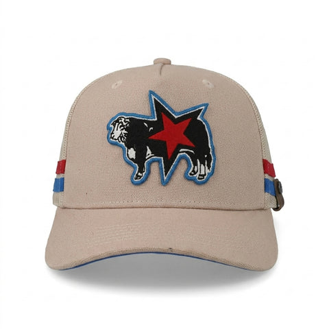 Gorra Cara Blanca Cattleman Double Line Hereford Almond