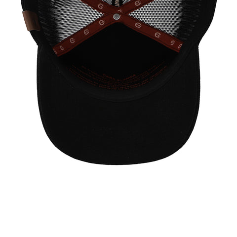 Gorra Cara Blanca Cattleman Double Line Star Negra Unitalla