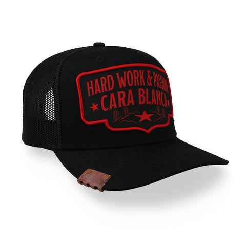 Gorra Cara Blanca CB Double Line Star Negra Unitalla