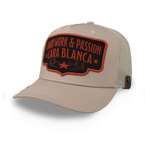 Gorra Cara Blanca CB Double Line Star Crema Unitalla
