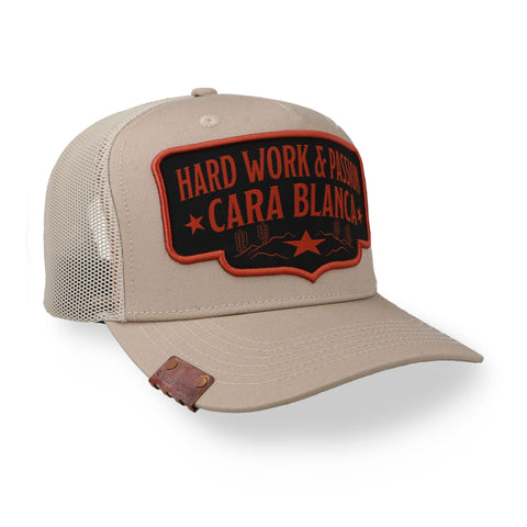 Gorra Cara Blanca CB Double Line Star Crema Unitalla