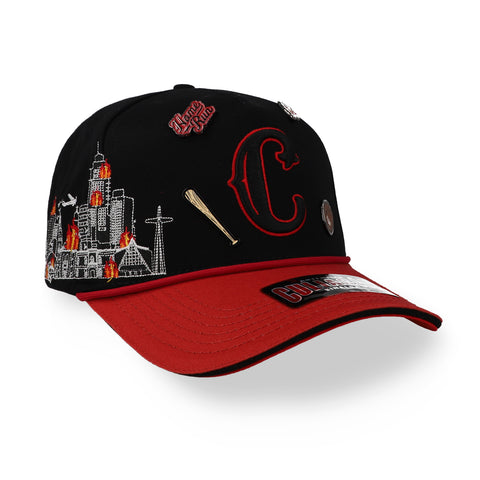 Gorra 1Iron Trendy 2477 Culiacán On Fire Rojo Unitalla