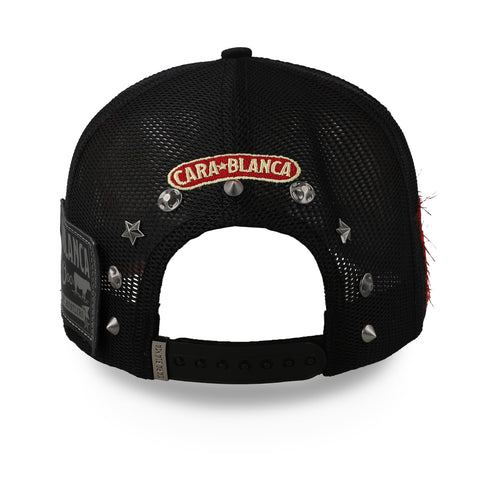 Gorra Cara Blanca CNYH Golden Stallion Negra Unitalla