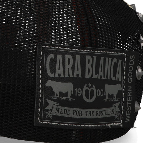 Gorra Cara Blanca CNYH Golden Stallion Negra Unitalla