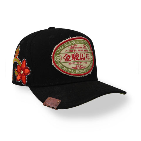 Gorra Cara Blanca CNYH Golden Ranch Negra Unitalla