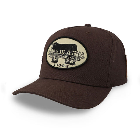 Gorra Cara Blanca CBR Flowers Cattle Ranch Negra Unitalla