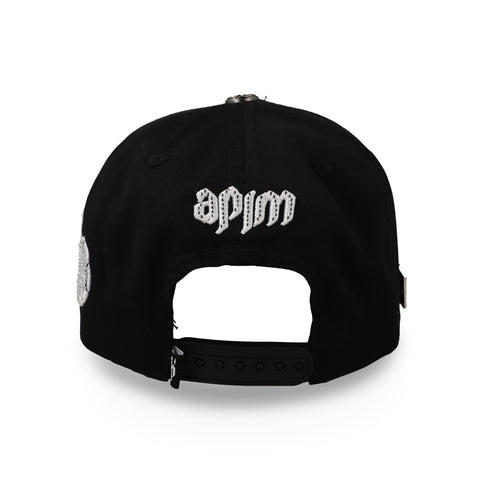 Gorra Aplomo AP Crystals II Negra Ajustable