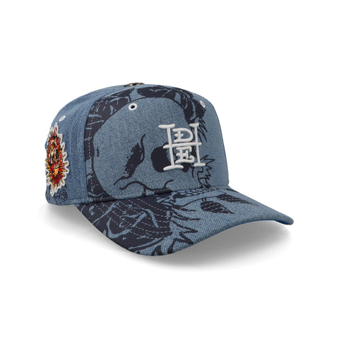 Gorra Ed Hardy Skull Fire and Pocket Azul Unitalla