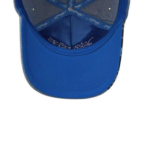 Gorra Ed Hardy Skull Fire and Pocket Azul Unitalla