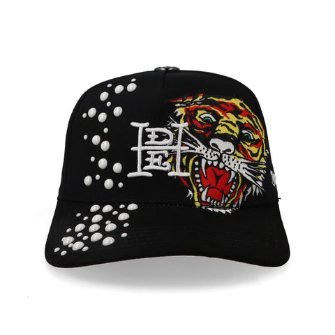 Gorra Ed Hardy Tiger and Pearls Negra Unitalla