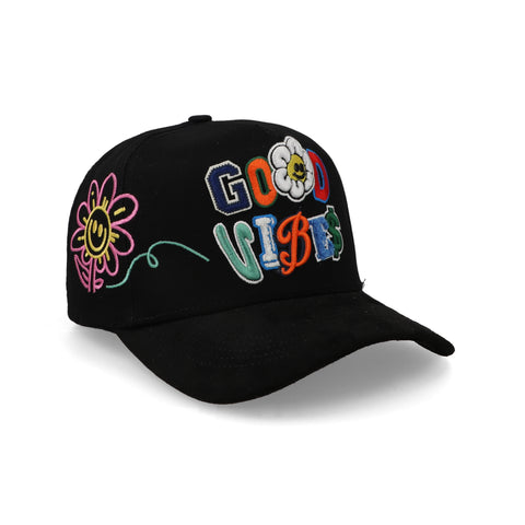 Gorra Offtop Pilotito Good Vibes Rain Bob Negro Unitalla