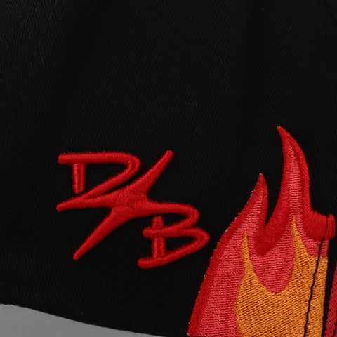 Gorra Dark Bloom Hollywood Flames Negro Unitalla