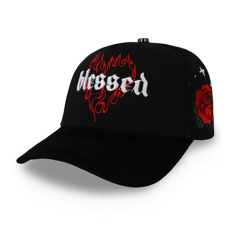 Gorra Dark Bloom Blessed Negro Unitalla