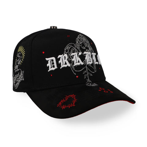 Gorra Dark Bloom True Love Negro Unitalla