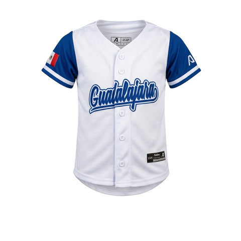 Jersey 2CAP Guadalajara PC Blanco Azul Niño