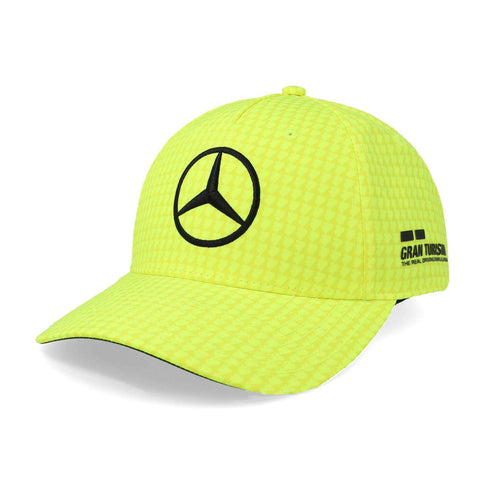 Gorra Mercedes Lewis Hamilton Col Driver Amarillo Neon Uni