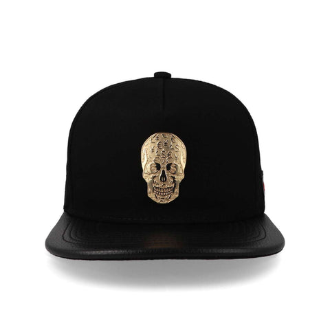 Gorra Cash Only Skull Gold23 Black Beige Visor Negro Uni
