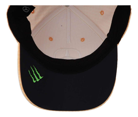Gorra Mercedes Benz Mapf1 Hamilton Col Driver Naranja Pastel