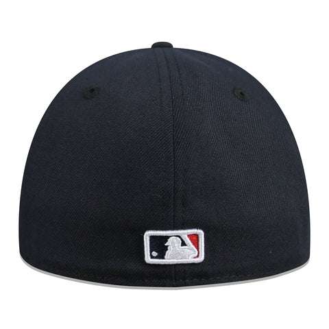 Gorra New Era 59 Fifty MLB Braves Road Azul Cerrada