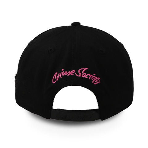Gorra Cash Only Pantera Rosa Ft Crime Curve Negro Unitalla
