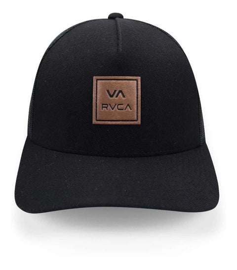 Gorra Rvca Va Brim Trucker Curva Negro Unitalla