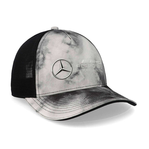 Gorra Mercedes Benz Mapf1 23 Tie Dye Trucker Gris Unitalla