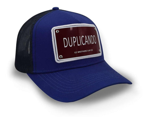 Gorra Gc Brothers Duplicando Trucker Azul Unitalla