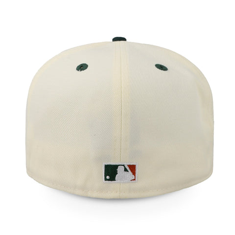 Gorra New Era 59 Fifty MLB Dodgers Rusty Chrome Blanco