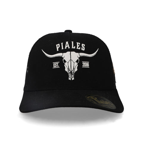 Gorra Piales Longhorn Negro Unitalla