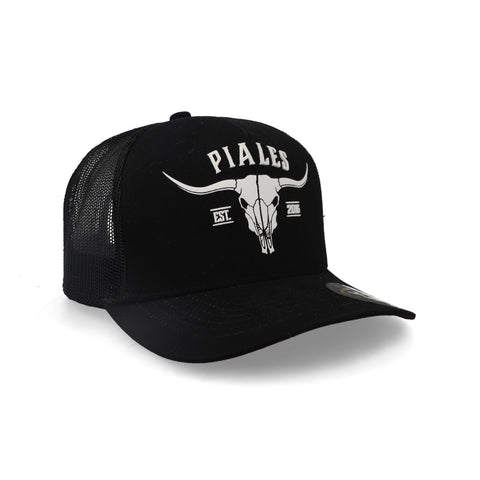 Gorra Piales Longhorn Negro Unitalla