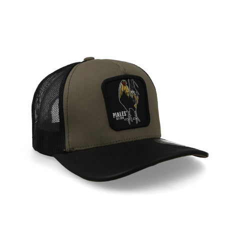 Gorra Piales Gallo Giro Olivo/Negro Unitalla