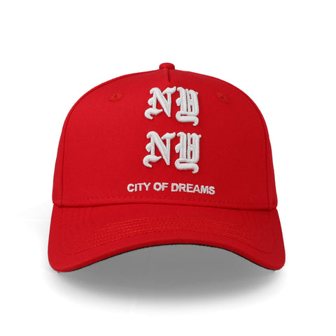 Gorra Overrated NYC Of Dream Roja Unitalla