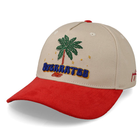 Gorra Overrated Palm Beige/Rojo Unitalla