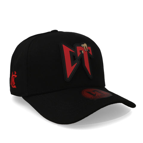 Gorra JC Hats Natanael Cano CT Negro Rojo Unitalla