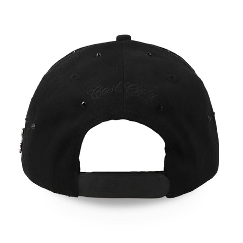 Gorra Cash Only Skull With Bling Negro Plana 1043