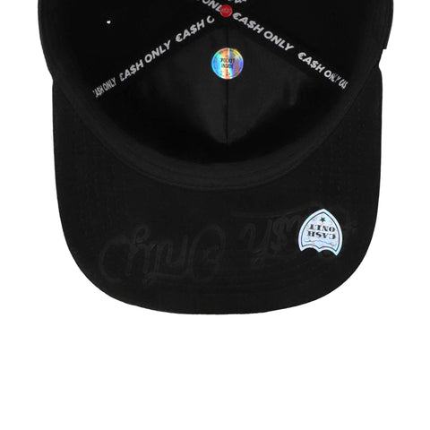 Gorra Cash Only Skull With Bling Negro Plana 1043