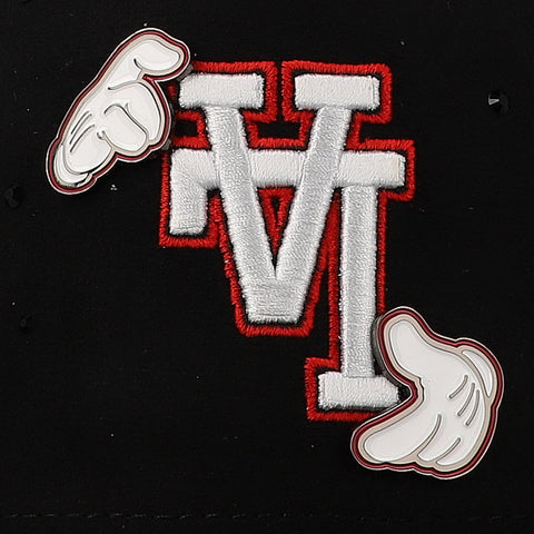 Gorra Cash Only LA & Hands Flipped Negro Curve 1078 Unitalla