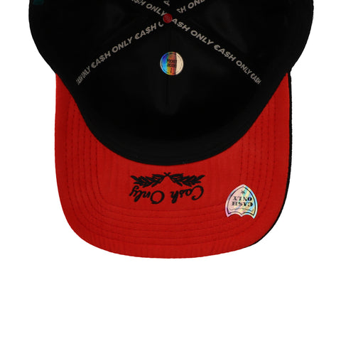 Gorra Cash Only Champagne & Cananabis Negro Curve