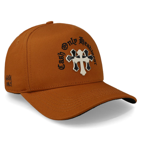 Gorra Cash Only Trust On Cash Cruces Camel Curve Unitalla