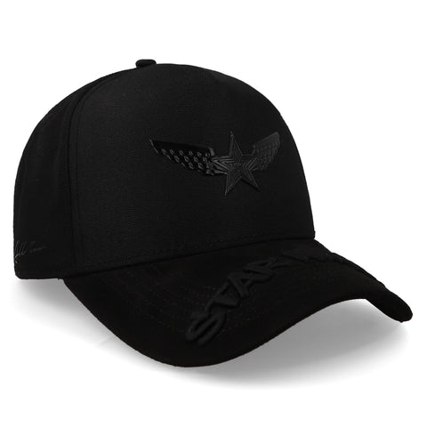 Gorra All In Star Wings All Black Snap Unitalla