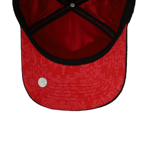 Gorra JC Hats Kevin AMF Fresón Negro/Rojo Unitalla