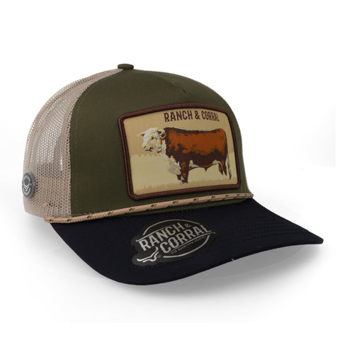 Gorra Ranch & Corral Ganadera 38 Olivo/Marino Unitalla