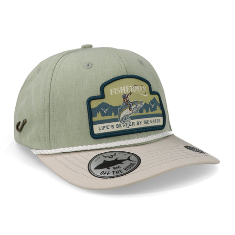 Gorra Ranch & Corral Fishing Gris/Blanco