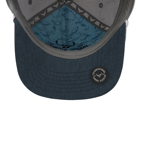 Gorra Ranch Corral Fishing 24 RCFS24 Gris/Azul Unitalla