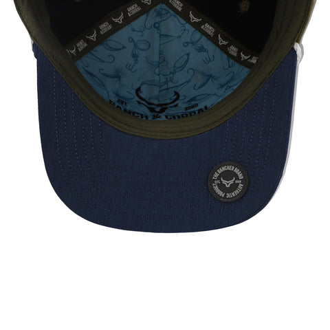 Gorra Ranch Corral Fishing 26 RCFS26 Olivo Azul Unitalla