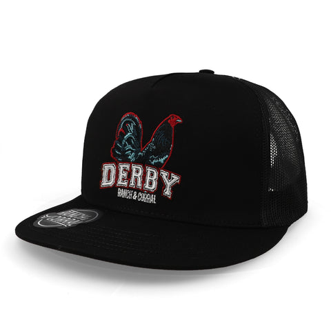 Gorra Ranch Corral Rooster Derby 02 RCR22 Negro Unitalla