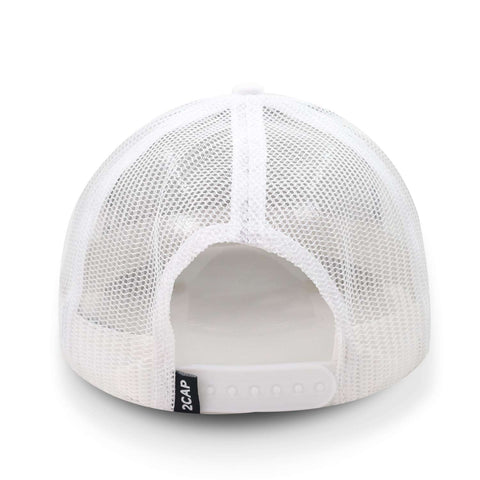 Gorra 2CAP Trucker Clásica 6 Panel Blanca Unitalla